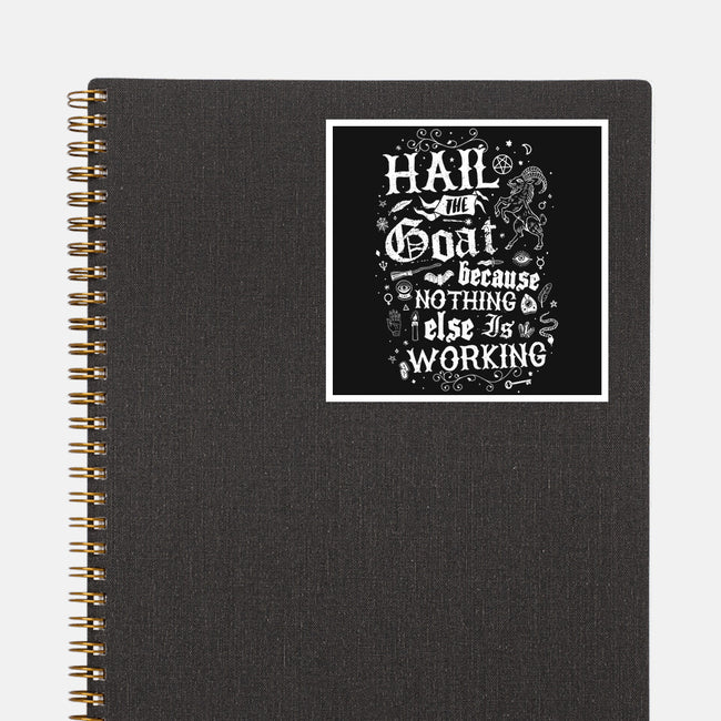 Hail The Goat-None-Glossy-Sticker-Nemons
