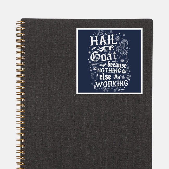 Hail The Goat-None-Glossy-Sticker-Nemons