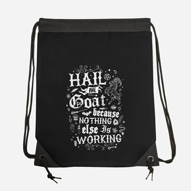 Hail The Goat-None-Drawstring-Bag-Nemons