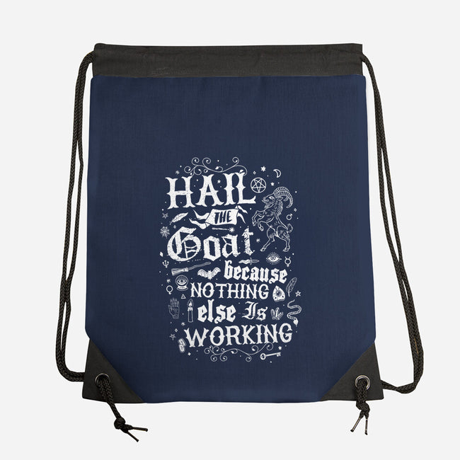 Hail The Goat-None-Drawstring-Bag-Nemons