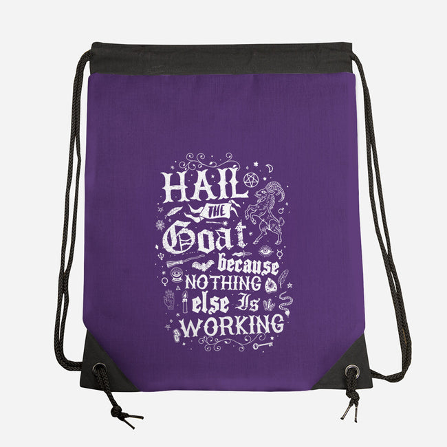 Hail The Goat-None-Drawstring-Bag-Nemons