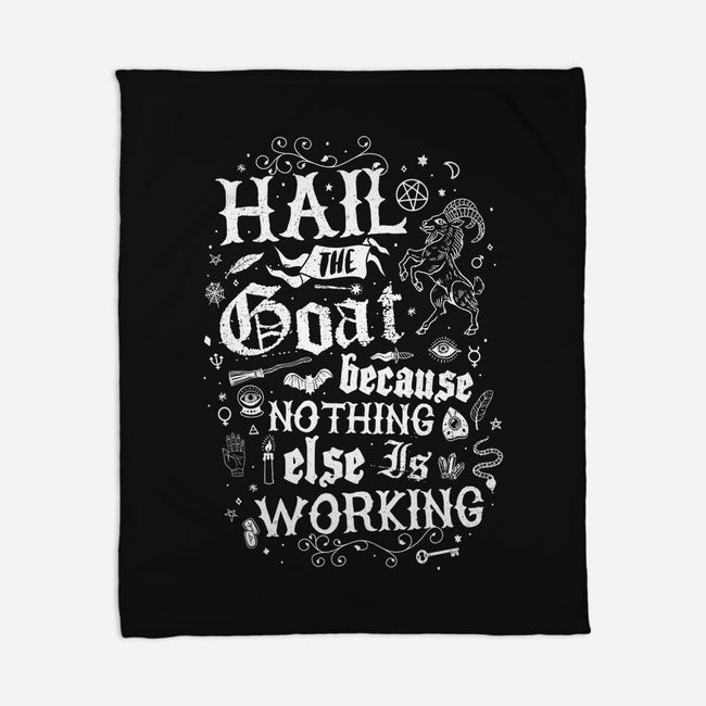 Hail The Goat-None-Fleece-Blanket-Nemons