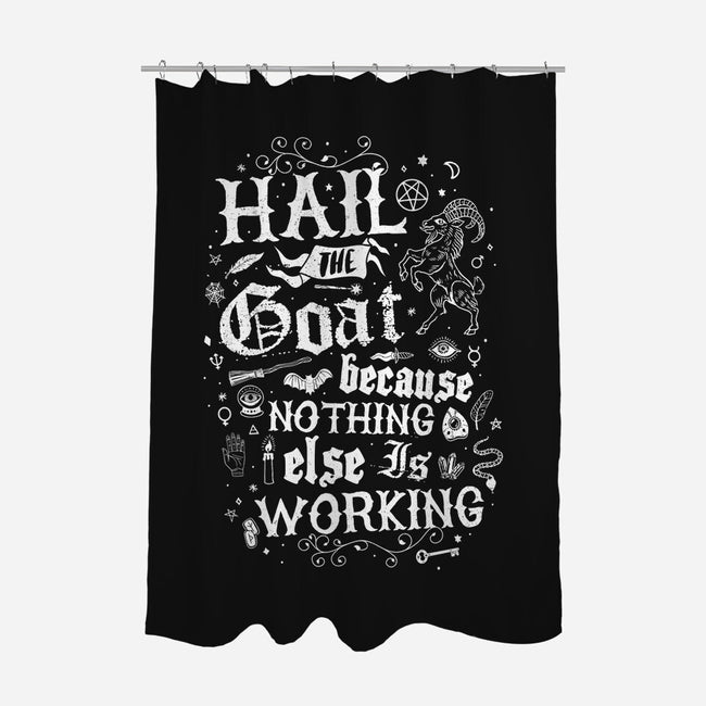 Hail The Goat-None-Polyester-Shower Curtain-Nemons