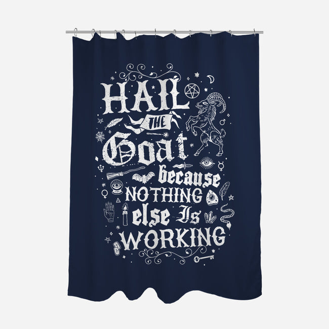 Hail The Goat-None-Polyester-Shower Curtain-Nemons