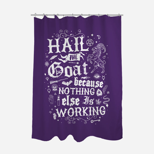 Hail The Goat-None-Polyester-Shower Curtain-Nemons