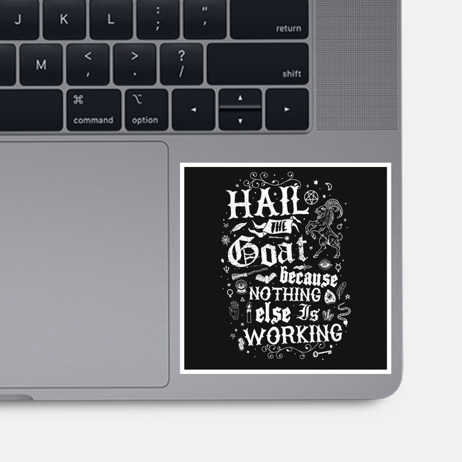 Hail The Goat-None-Glossy-Sticker-Nemons