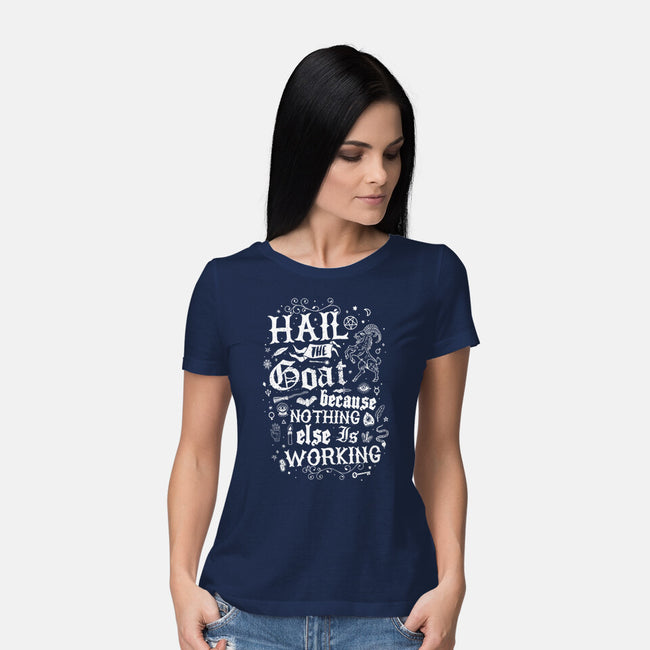 Hail The Goat-Womens-Basic-Tee-Nemons