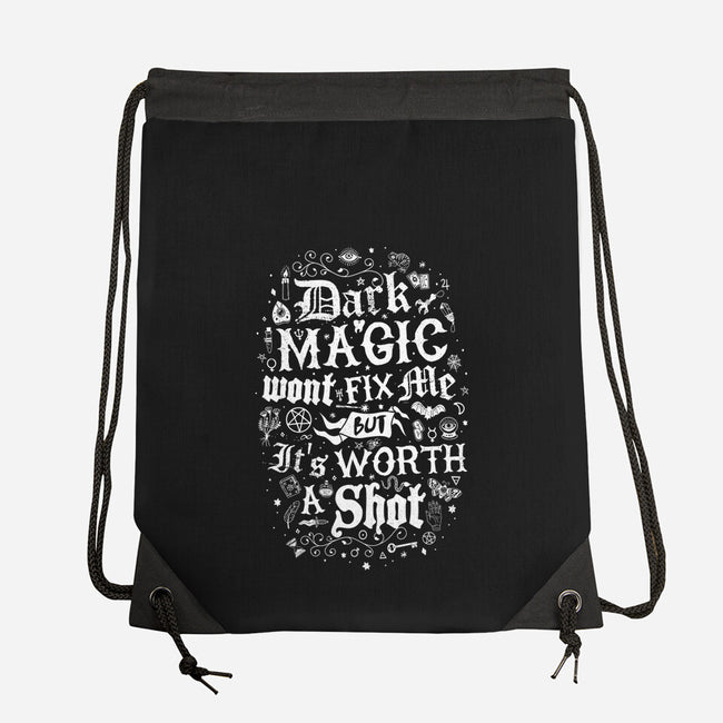 Dark Magic Won't Fix Me-None-Drawstring-Bag-Nemons
