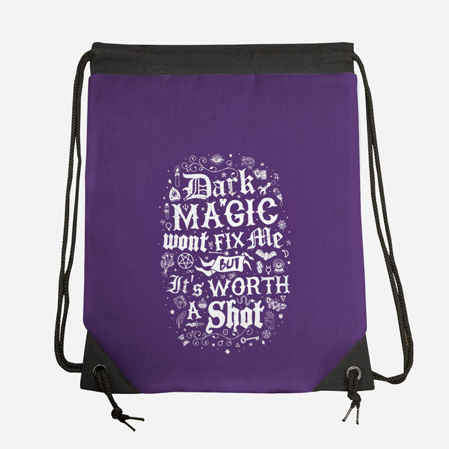 Dark Magic Won't Fix Me-None-Drawstring-Bag-Nemons