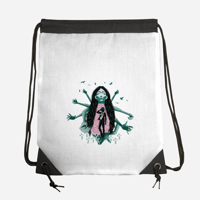 Himeno And Ghost Devil-None-Drawstring-Bag-Afire