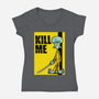 Kill Me-Womens-V-Neck-Tee-Barbadifuoco