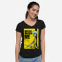 Kill Me-Womens-V-Neck-Tee-Barbadifuoco