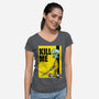 Kill Me-Womens-V-Neck-Tee-Barbadifuoco