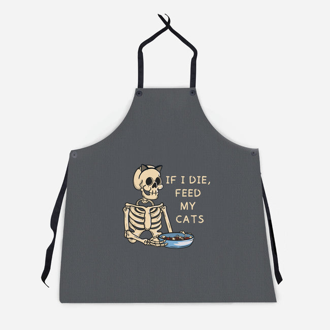 Feed My Cats-Unisex-Kitchen-Apron-Claudia