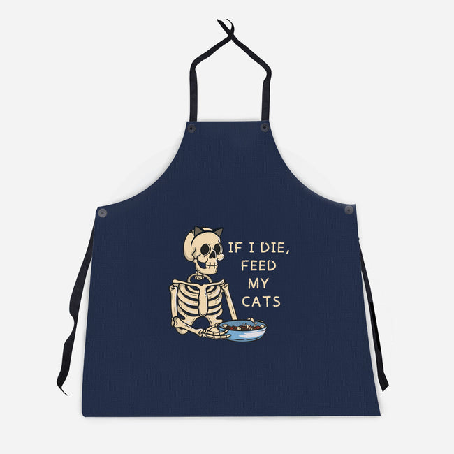 Feed My Cats-Unisex-Kitchen-Apron-Claudia