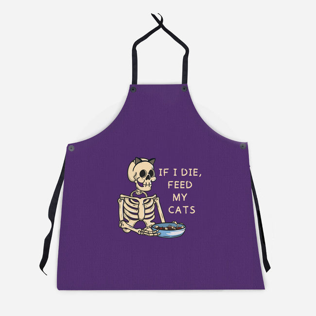 Feed My Cats-Unisex-Kitchen-Apron-Claudia