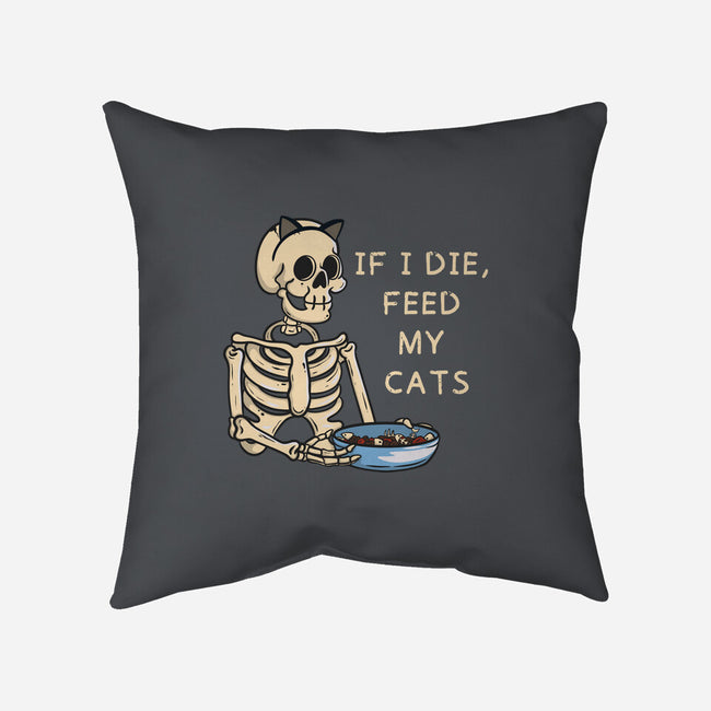 Feed My Cats-None-Removable Cover w Insert-Throw Pillow-Claudia
