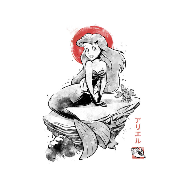 Queen Of The Wave Sumi-e-Unisex-Basic-Tee-Astrobot Invention