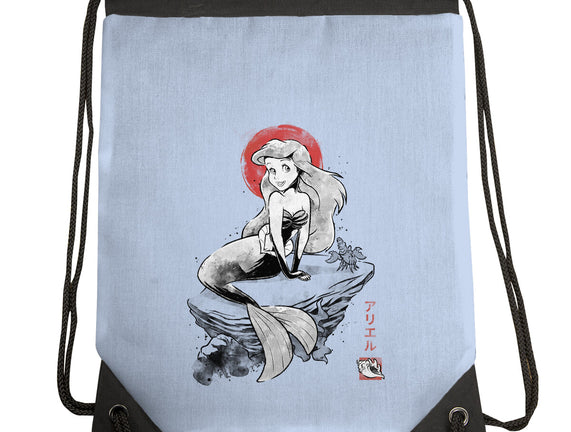 Queen Of The Wave Sumi-e