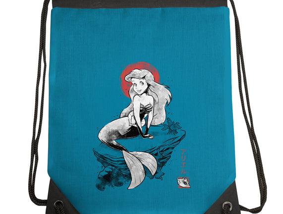 Queen Of The Wave Sumi-e