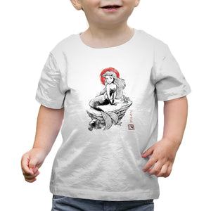 Queen Of The Wave Sumi-e