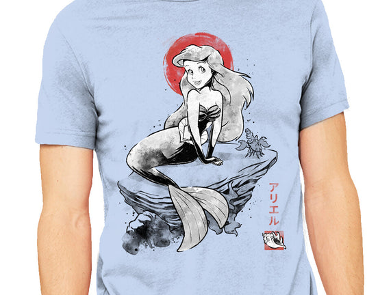 Queen Of The Wave Sumi-e