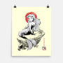 Queen Of The Wave Sumi-e-None-Matte-Poster-Astrobot Invention