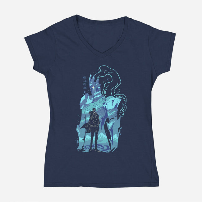 The Shadow Igris-Womens-V-Neck-Tee-yumie