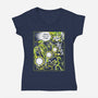 Taste Your Own Fear-Womens-V-Neck-Tee-arace