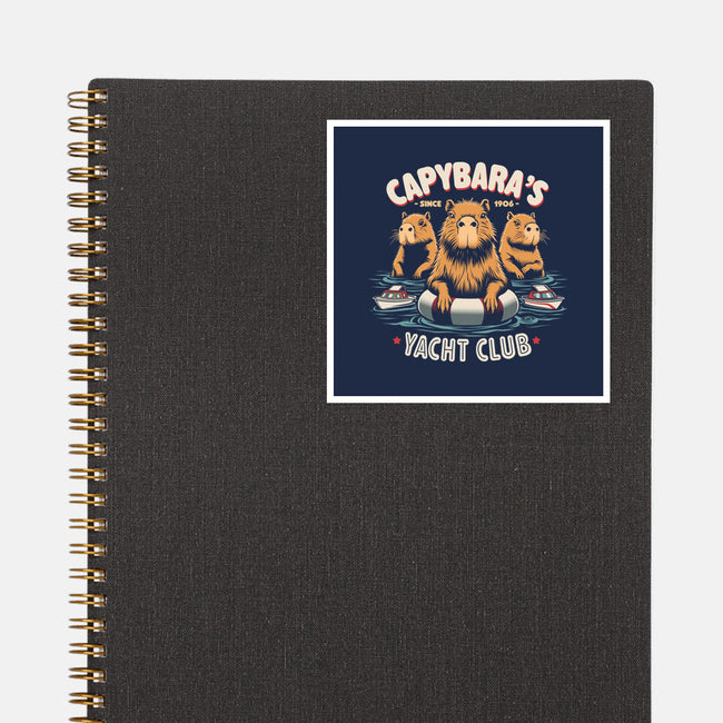 Capybaras Yatch Club-None-Glossy-Sticker-Popnotic