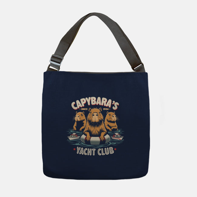 Capybaras Yatch Club-None-Adjustable Tote-Bag-Popnotic