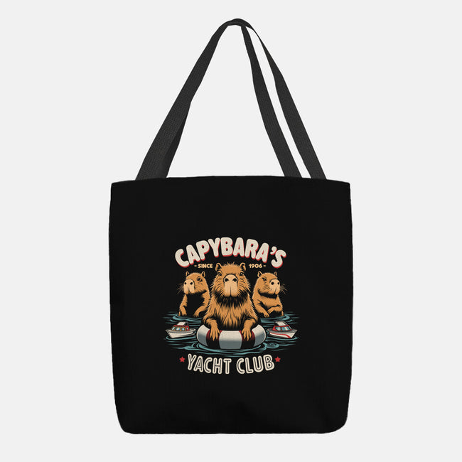Capybaras Yatch Club-None-Basic Tote-Bag-Popnotic