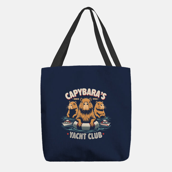 Capybaras Yatch Club-None-Basic Tote-Bag-Popnotic