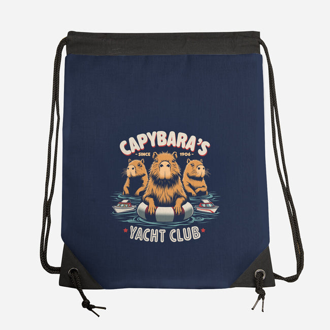 Capybaras Yatch Club-None-Drawstring-Bag-Popnotic
