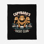 Capybaras Yatch Club-None-Fleece-Blanket-Popnotic