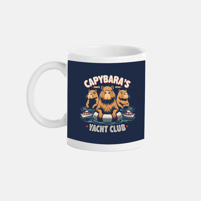 Capybaras Yatch Club-None-Mug-Drinkware-Popnotic