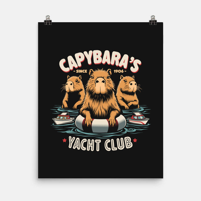 Capybaras Yatch Club-None-Matte-Poster-Popnotic