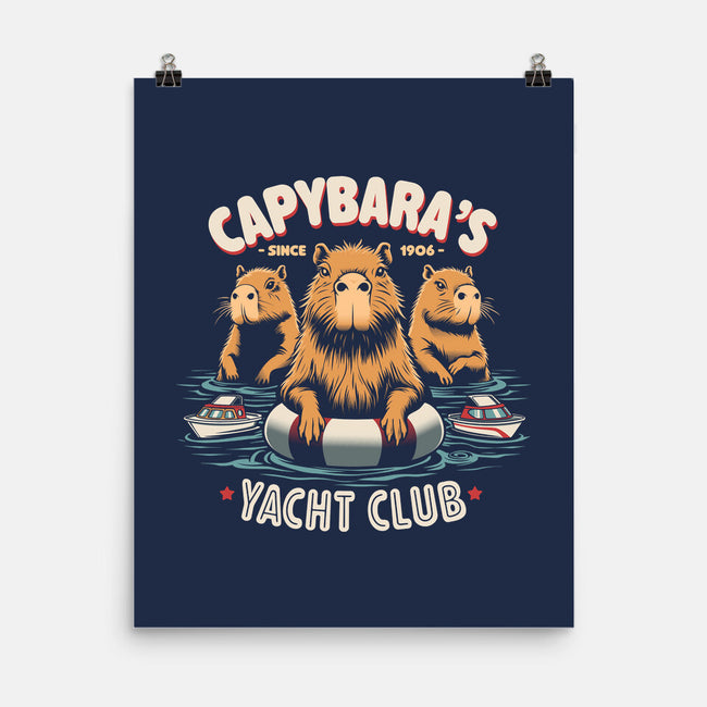 Capybaras Yatch Club-None-Matte-Poster-Popnotic