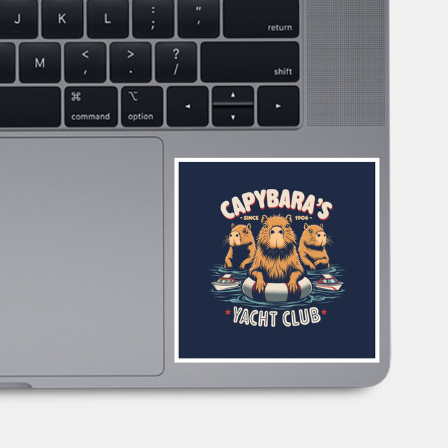 Capybaras Yatch Club-None-Glossy-Sticker-Popnotic