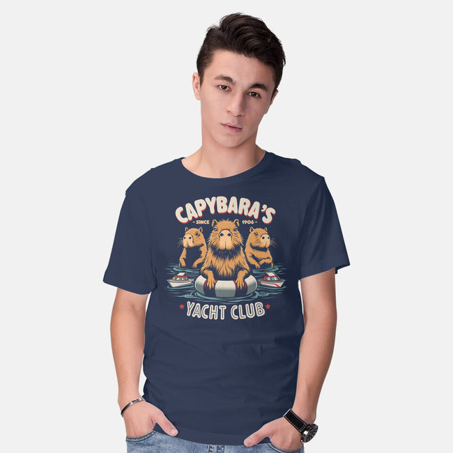 Capybaras Yatch Club-Mens-Basic-Tee-Popnotic