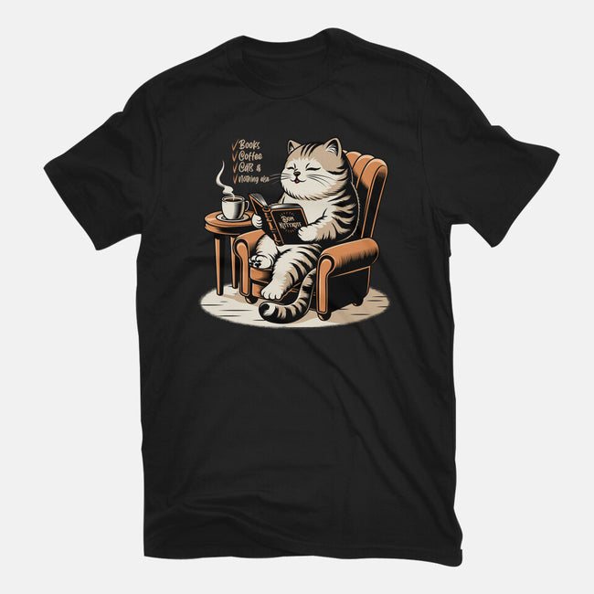 Books Coffee And Cats-Womens-Fitted-Tee-Popnotic