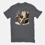 Books Coffee And Cats-Mens-Premium-Tee-Popnotic