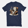 Books Coffee And Cats-Mens-Premium-Tee-Popnotic