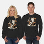 Books Coffee And Cats-Unisex-Crew Neck-Sweatshirt-Popnotic