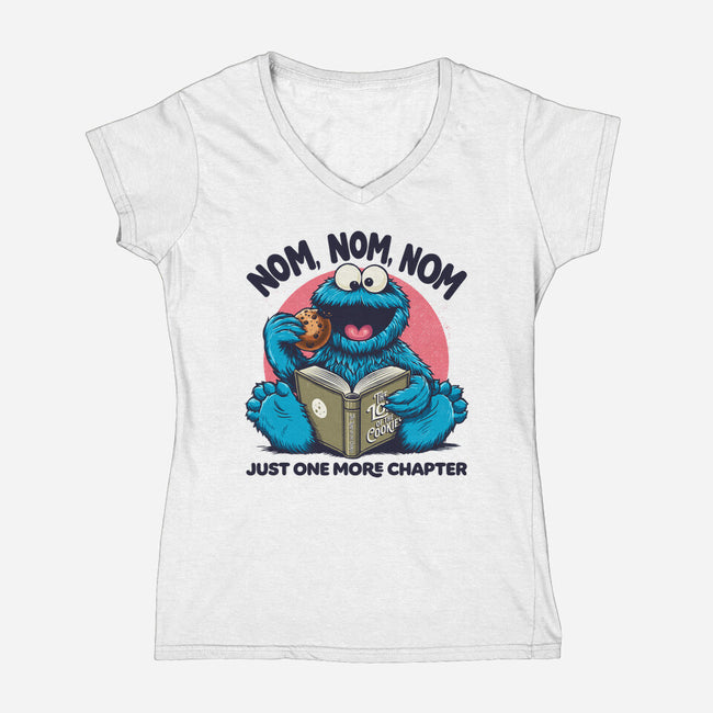 Books And Cookies-Womens-V-Neck-Tee-Popnotic