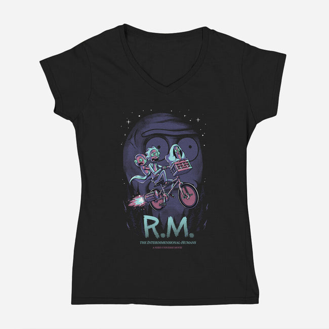 Interdimensional-Womens-V-Neck-Tee-yumie