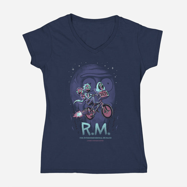 Interdimensional-Womens-V-Neck-Tee-yumie