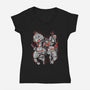 Night Shift-Womens-V-Neck-Tee-naomori