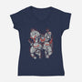 Night Shift-Womens-V-Neck-Tee-naomori