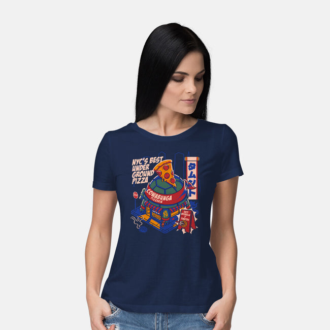 Shell Pizzeria-Womens-Basic-Tee-estudiofitas